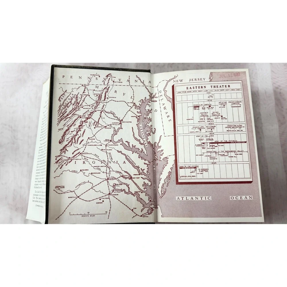The Civil War Dictionary Mark Mayo Boatner III Hardcover Maps Atlas 0679500138
